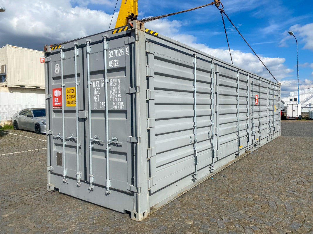 Contentor 40 Pés High Cube com Abertura Lateral